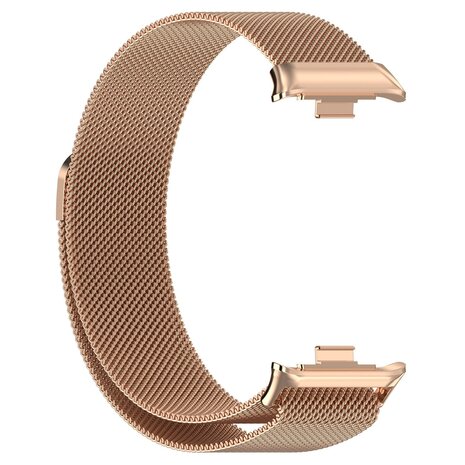 Strap-it Strap-it Bracelet Milanais Xiaomi Smart Band 9 Pro (or rose)