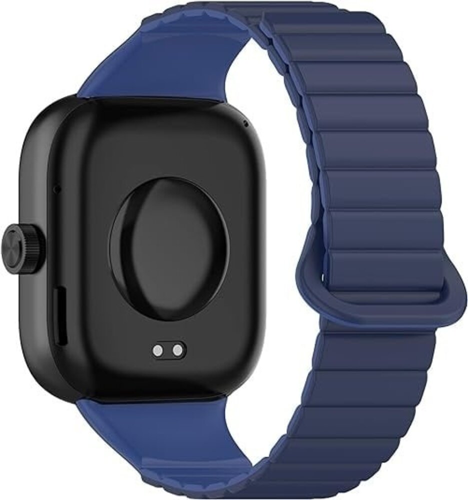 Strap-it Strap-it Bracelet silicone magnétique Xiaomi Smart Band 9 Pro (duo bleu)