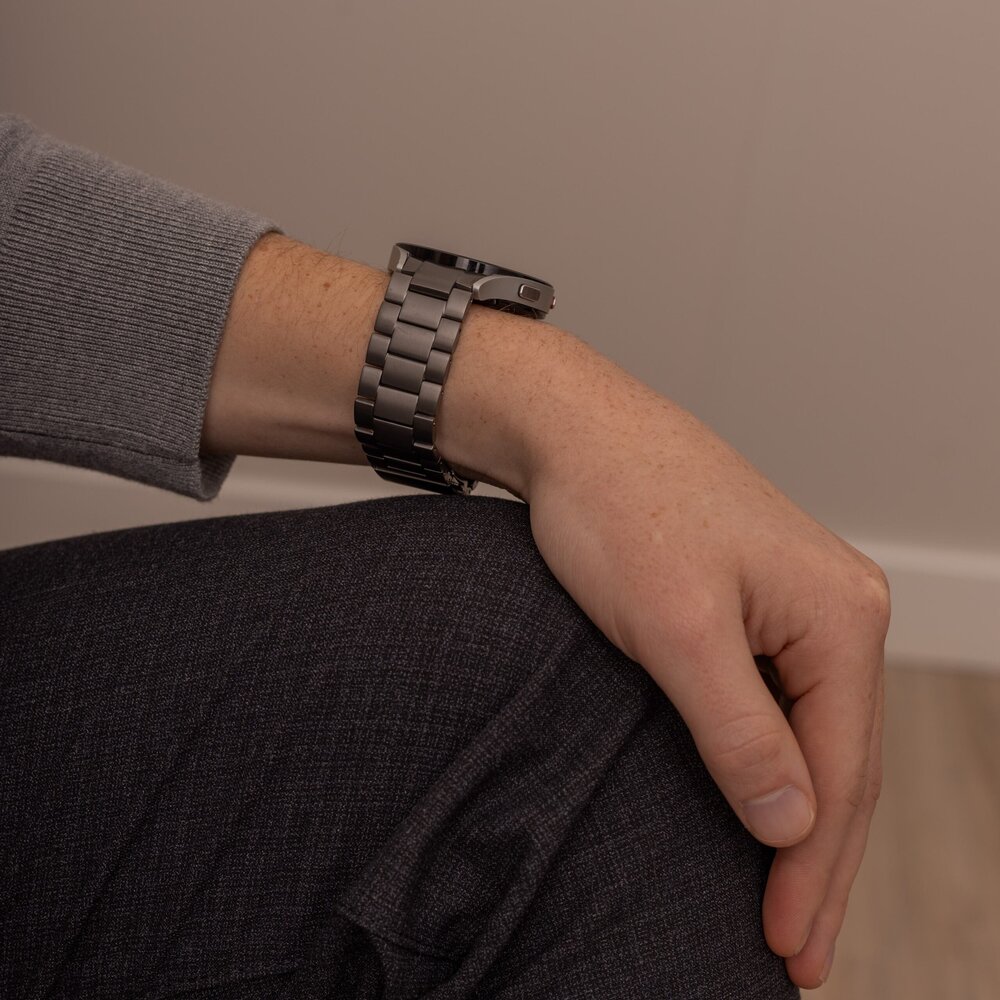 Strap-it Strap-it Bracelet titane Samsung Galaxy Watch 5 Pro (gris)