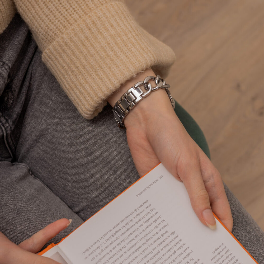 Strap-it Strap-it Bracelet chaîne acier Apple Watch (argent)