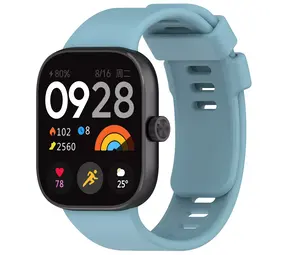 Strap-it Bracelet silicone Redmi Watch 4 (gris bleu)