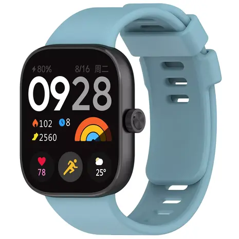 Strap-it Strap-it Bracelet silicone Redmi Watch 4 (gris bleu)