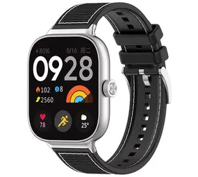 Strap-it Bracelet nylon hybride Redmi Watch 4 (noir) Strap-it Bracelet nylon hybride Redmi Watch 4 (noir)