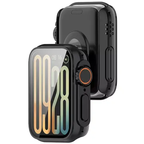 Strap-it Strap-it Coque rigide Xiaomi Smart Band 9 Pro avec verre (noir)