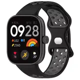 Strap-it Bracelet sport Xiaomi Smart Band 8 Pro (noir/gris)