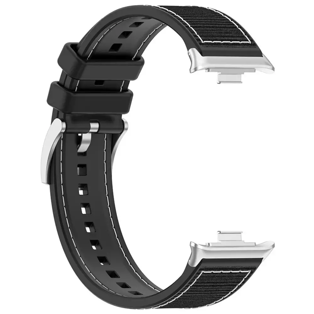 Strap-it Strap-it Bracelet nylon hybride Xiaomi Smart Band 8 Pro (noir)