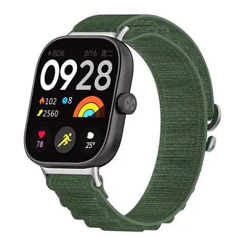 Strap-it Strap-it Bracelet nylon Alpine Xiaomi Smart Band 8 Pro (vert)