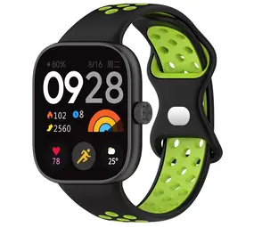 Strap-it Bracelet sport Xiaomi Smart Band 9 Pro (noir/lime) Strap-it Bracelet sport Xiaomi Smart Band 9 Pro (noir/lime)