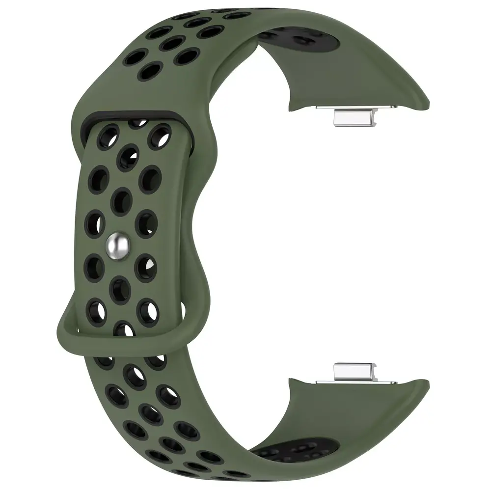 Strap-it Strap-it Bracelet sport Xiaomi Smart Band 9 Pro (vert olive/noir)