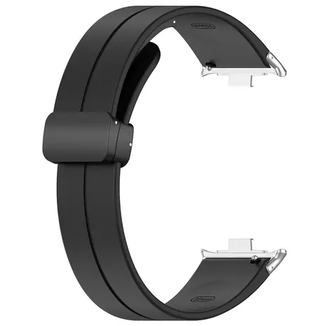 Strap-it Strap-it Bracelet silicone avec D-buckle Xiaomi Smart Band 9 Pro (noir)