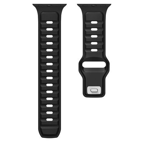 Strap-it Strap-it Bracelet silicone outdoor pour Apple Watch (noir/noir)