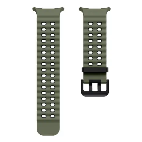 Strap-it Strap-it Bracelet silicone Wave Samsung Galaxy Watch Ultra (vert/noir)