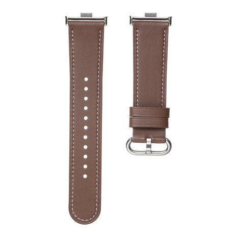 Strap-it Strap-it Bracelet cuir Xiaomi Smart Band 9 Pro (marrón fonce)
