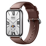Strap-it Bracelet cuir Xiaomi Smart Band 9 Pro (marrón fonce)