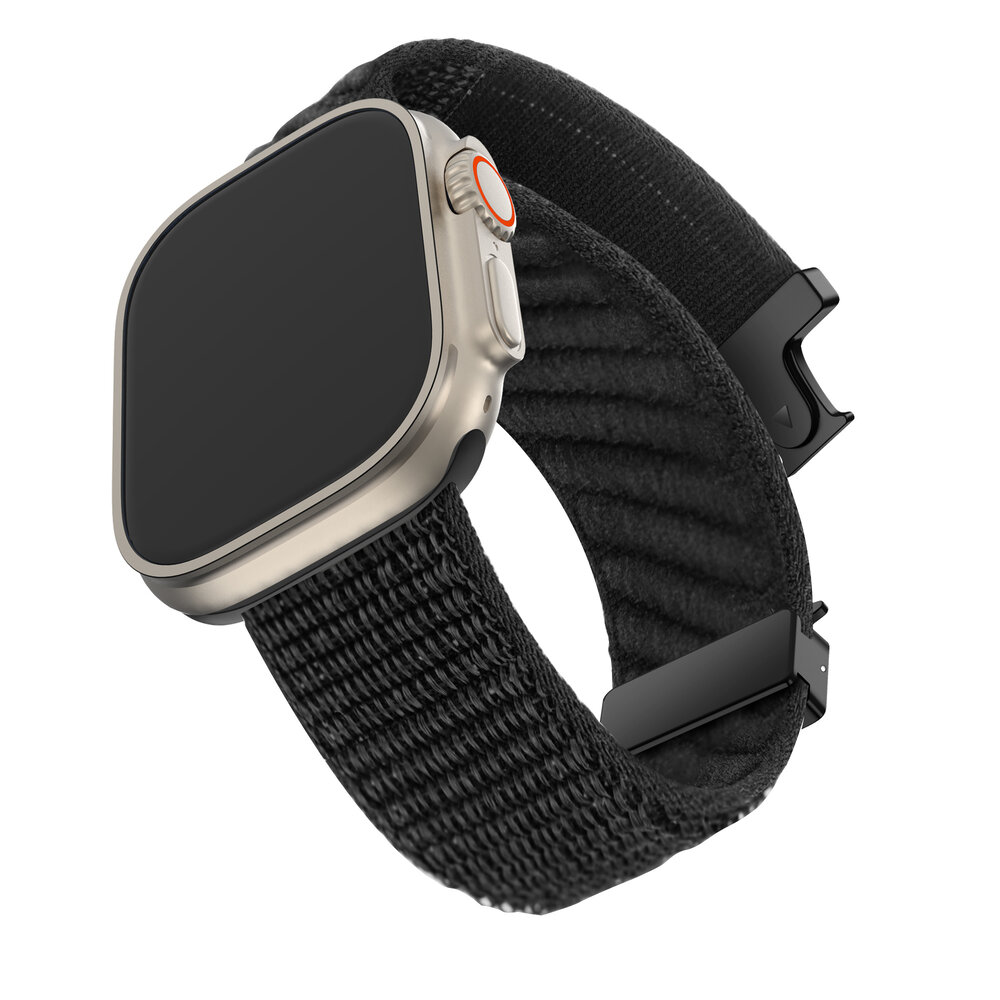 Bandz Bandz Bracelet nylon 'Wave' avec P-buckle Apple Watch (noir)