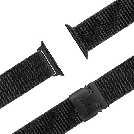Bandz Bandz Bracelet nylon 'Classique' avec P-buckle Apple Watch (noir)