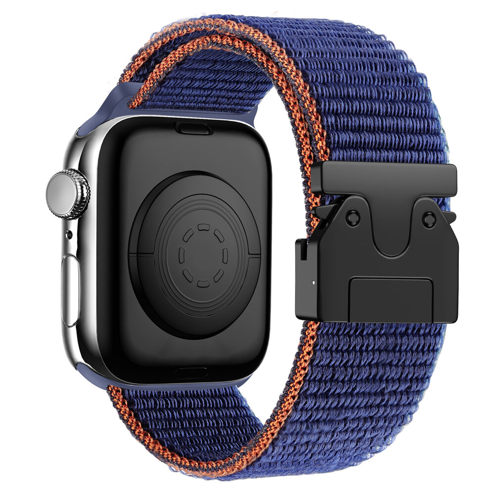 Bandz Bandz Bracelet nylon 'Classique' avec P-buckle Apple Watch (bleu foncé)