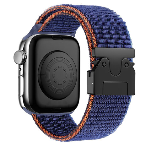 Bandz Bandz Bracelet nylon 'Classique' avec P-buckle Apple Watch (bleu foncé)