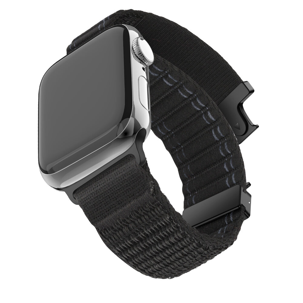 Bandz Bandz Bracelet nylon 'Deluxe' avec P-buckle Apple Watch (noir)