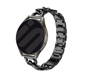 Strap-it Bracelet chaîne acier Samsung Gear Sport (noir) Strap-it Bracelet chaîne acier Samsung Gear Sport (noir)