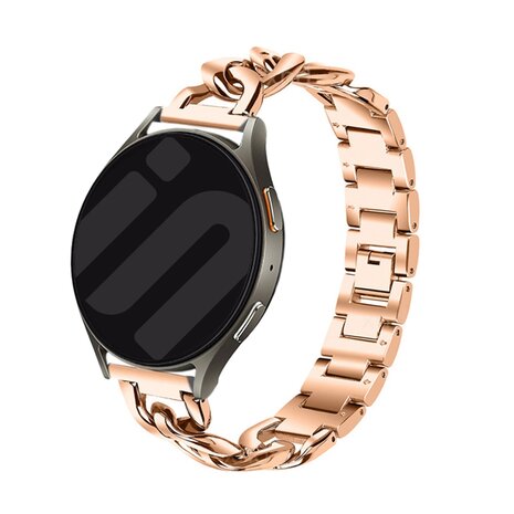 Strap-it Strap-it Bracelet chaîne acier Huawei Watch GT 2 42mm (or rose)