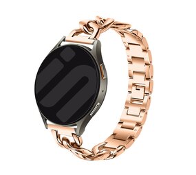 Strap-it Bracelet chaîne acier Amazfit GTS 4 (or rose) Strap-it Bracelet chaîne acier Amazfit GTS 4 (or rose)