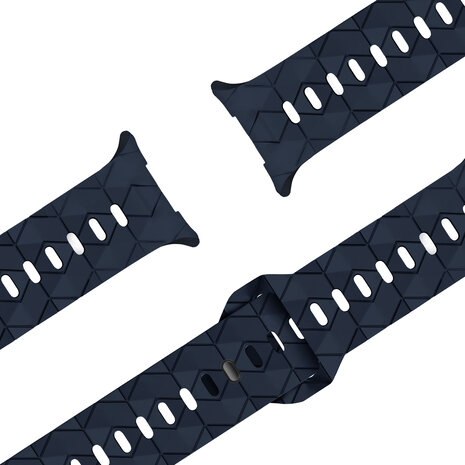 Bandz Bandz Bracelet silicone 'Hexagons' Samsung Galaxy Watch Ultra (bleu foncé)