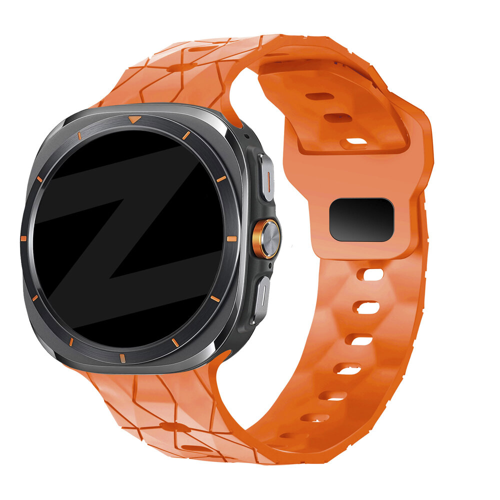 Bandz Bandz Bracelet silicone 'Hexagons' Samsung Galaxy Watch Ultra (orange)