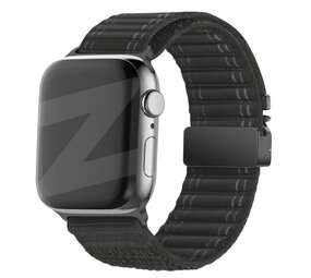 Bandz Bandz Bracelet nylon 'Deluxe' avec P-buckle Apple Watch (noir)