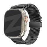 Bandz Bandz Bracelet Milanais Loop avec P-buckle Apple Watch (noir)