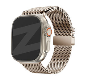 Bandz Bandz Bracelet Milanais Loop avec P-buckle Apple Watch (or rose)