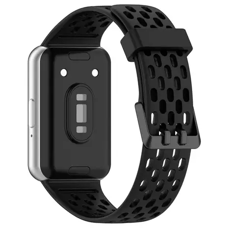 Strap-it Strap-it Bracelet silicone respirant Samsung Galaxy Fit 3 (noir)