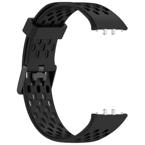 Strap-it Strap-it Bracelet silicone respirant Samsung Galaxy Fit 3 (noir)
