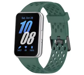 Strap-it Bracelet silicone respirant Samsung Galaxy Fit 3 (vert)