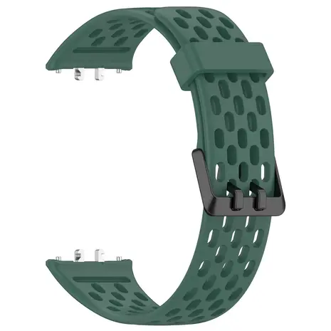 Strap-it Strap-it Bracelet silicone respirant Samsung Galaxy Fit 3 (vert)