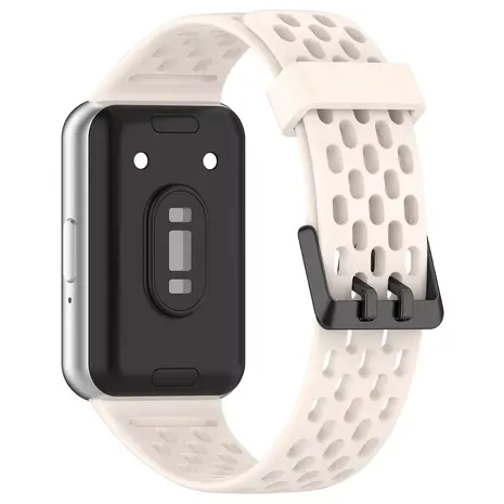 Strap-it Strap-it Bracelet silicone respirant Samsung Galaxy Fit 3 (lumière stellaire)