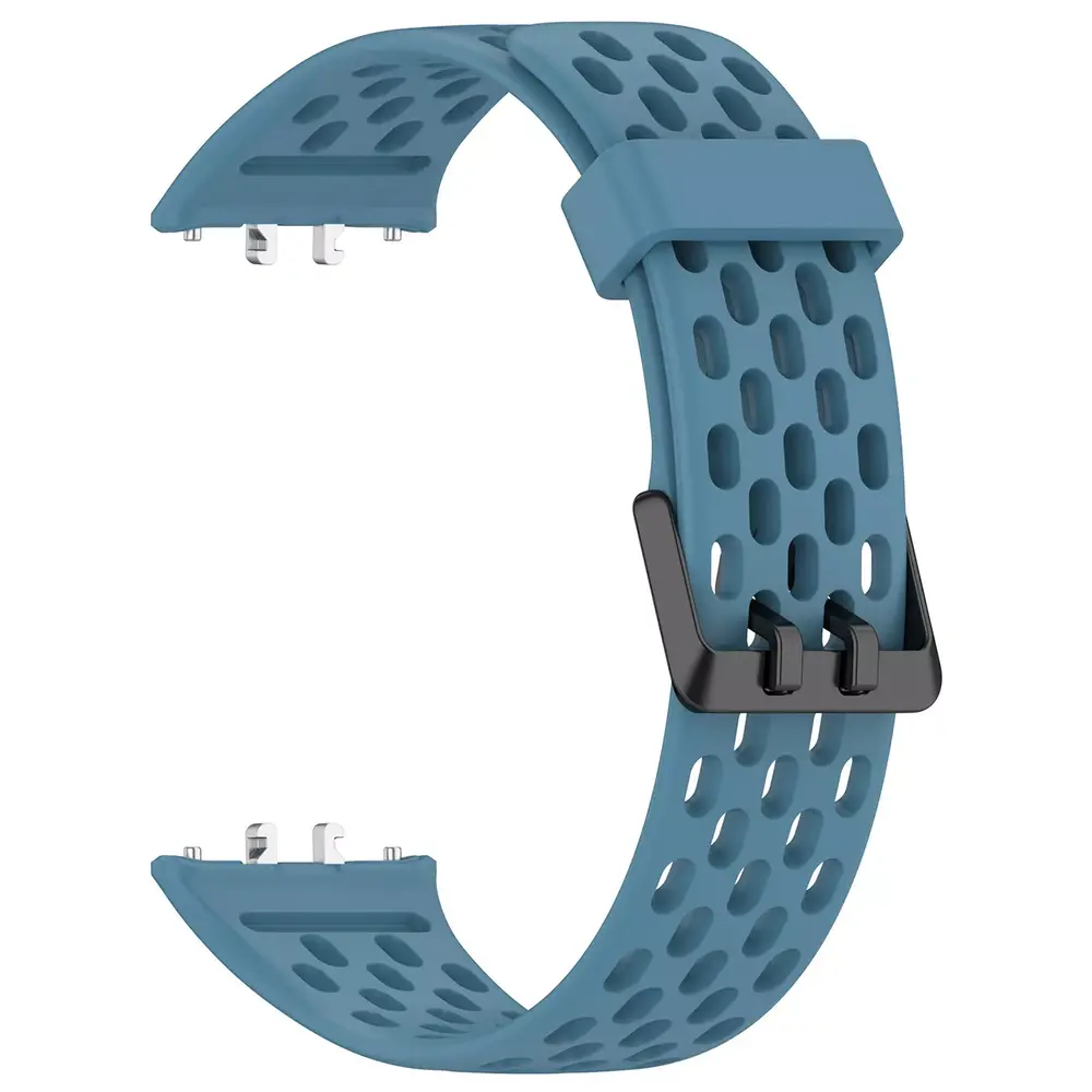 Strap-it Strap-it Bracelet silicone respirant Samsung Galaxy Fit 3 (grisbleu)