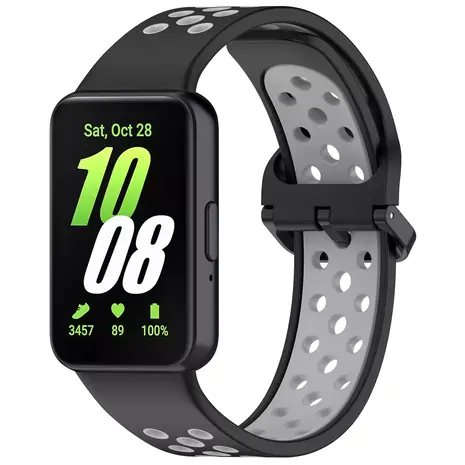 Strap-it Strap-it Bracelet sport Samsung Galaxy Fit 3 (noir/gris) Strap-it Strap-it Bracelet sport Samsung Galaxy Fit 3 (noir/gris)