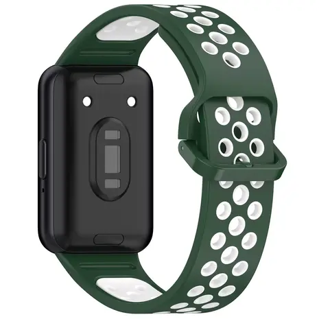 Strap-it Strap-it Bracelet sport Samsung Galaxy Fit 3 (vert/blanc)