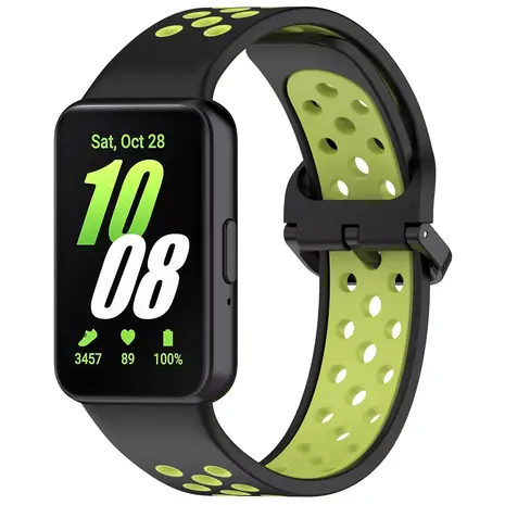 Strap-it Strap-it Bracelet sport Samsung Galaxy Fit 3 (noir/lime) Strap-it Strap-it Bracelet sport Samsung Galaxy Fit 3 (noir/lime)