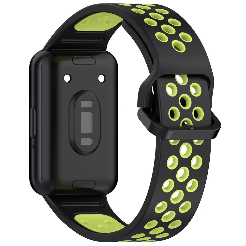 Strap-it Strap-it Bracelet sport Samsung Galaxy Fit 3 (noir/lime) Strap-it Strap-it Bracelet sport Samsung Galaxy Fit 3 (noir/lime)