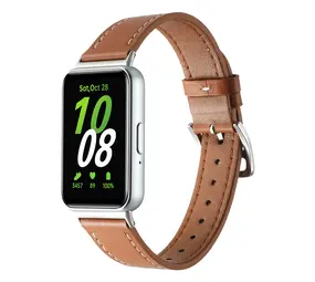 Strap-it Bracelet cuir Samsung Galaxy Fit 3 (brun) Strap-it Bracelet cuir Samsung Galaxy Fit 3 (brun)