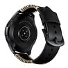 Strap-it Strap-it Bracelet en cuir cousu Samsung Galaxy Watch 4 Classic 46mm (noir) Strap-it Strap-it Bracelet en cuir cousu Samsung Galaxy Watch 4 Classic 46mm (noir)