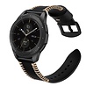 Strap-it Strap-it Bracelet en cuir cousu Samsung Galaxy Watch 42mm (noir) Strap-it Strap-it Bracelet en cuir cousu Samsung Galaxy Watch 42mm (noir)