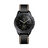Strap-it Strap-it Bracelet en cuir cousu Samsung Galaxy Watch 42mm (noir) Strap-it Strap-it Bracelet en cuir cousu Samsung Galaxy Watch 42mm (noir)