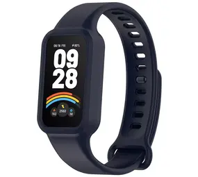 Strap-it Bracelet silicone Xiaomi Smart Band 9 Active (bleu foncé)