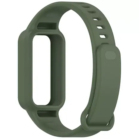 Strap-it Strap-it Bracelet silicone Xiaomi Smart Band 9 Active (vert foncé)
