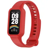 Strap-it Bracelet silicone Xiaomi Smart Band 9 Active (rouge)