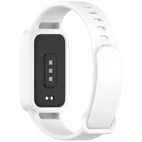 Strap-it Strap-it Bracelet silicone Xiaomi Smart Band 9 Active (blanc)