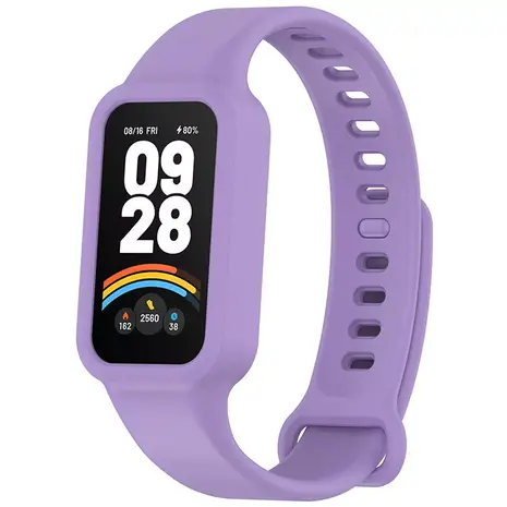 Strap-it Strap-it Bracelet silicone Xiaomi Smart Band 9 Active (violet clair)